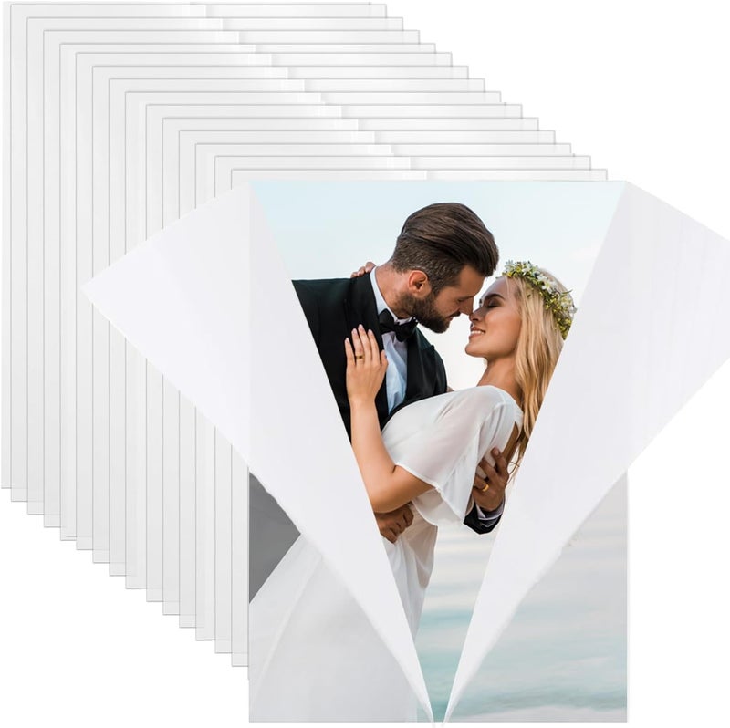 DOCVOEOMH 94 Pack Pre-Folded Vellum Jackets for 5x7 Invitations - 93 GSM Translucent Vellum Paper Sleeves, Envelope Liners & Wedding Invitation Accessories, Invitation Paper for Birthdays, Baby Showers - Image 1